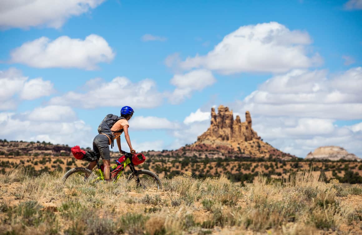 Bikepacking trips in the San Rafael venture far beyond the beaten path alongside ancient canyons and mesas.